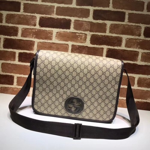 Plátěná kabelka Gucci PVC GG 222291 Hnědá