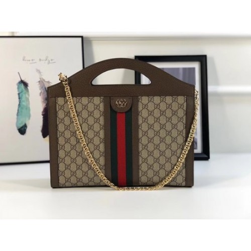 Gucci GG originální plátěná taška ophidia 512957 kávová