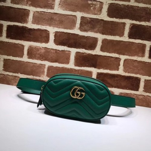 Ledvinka Gucci GG Marmont Leather 476434 zelená