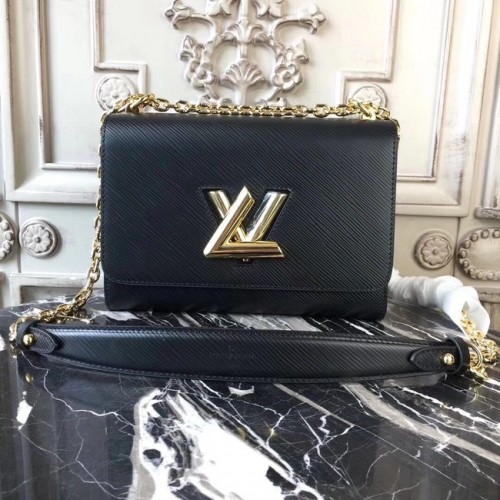 Louis Vuitton originální epi kožená kabelka TWIST MM M50332 černá