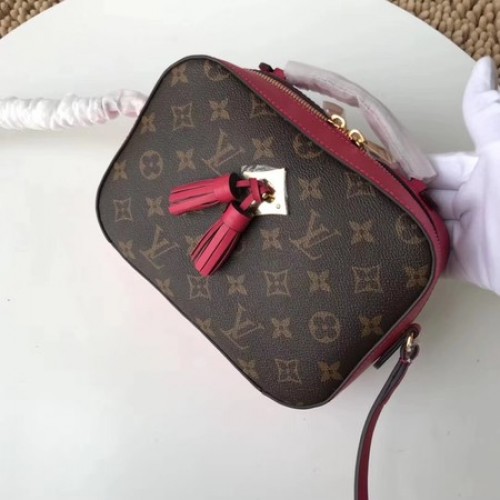 Louis Vuitton originální monogram plátěná kabelka originál SAINTINGE M43559 červená