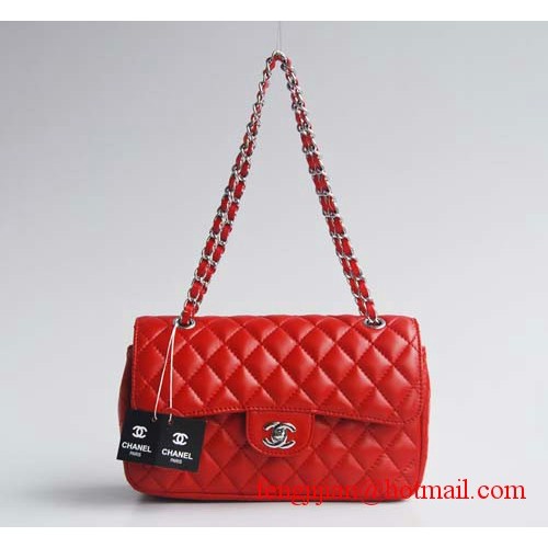 Prošívané kabelky Chanel 2.55 Quilted Flap 1112 Červené