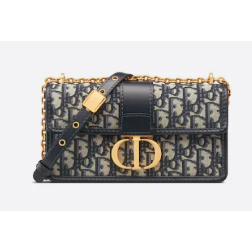 30 MONTAIGNE EAST-WEST KABELKA S ŘETÍZKEM Modrá Dior Oblique Jacquard M9334