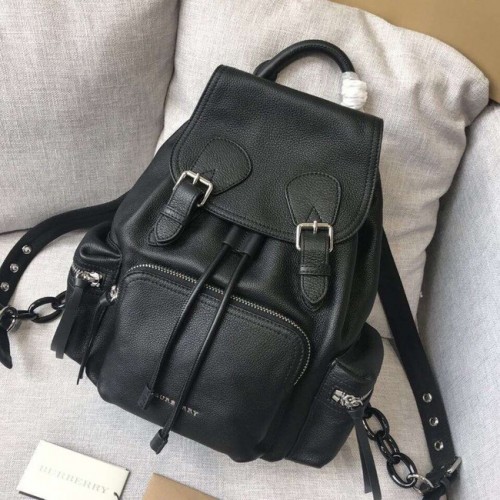 Kožený batoh BURBERRY 48791 černý