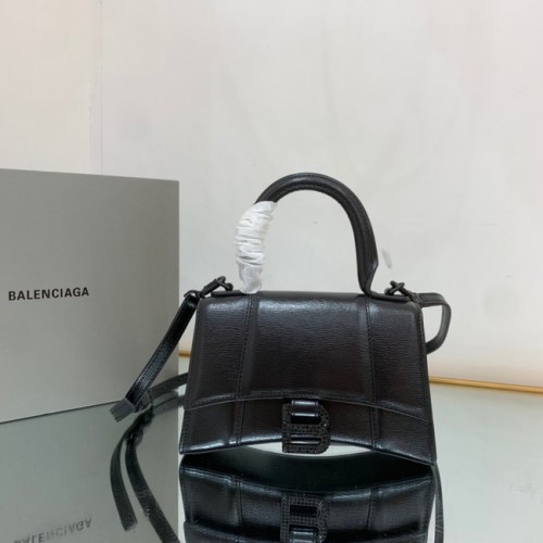 Malá kabelka Balenciaga s horním uchem a přesýpacími hodinami 59353 černá