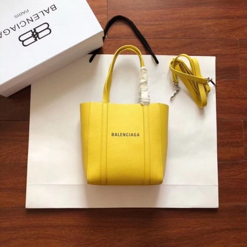 Balenciaga Original Leather Mini Shopper Bag 6696 Žlutá