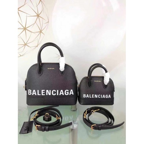 Balenciaga Shell Bag Original Leather B8924 Černá