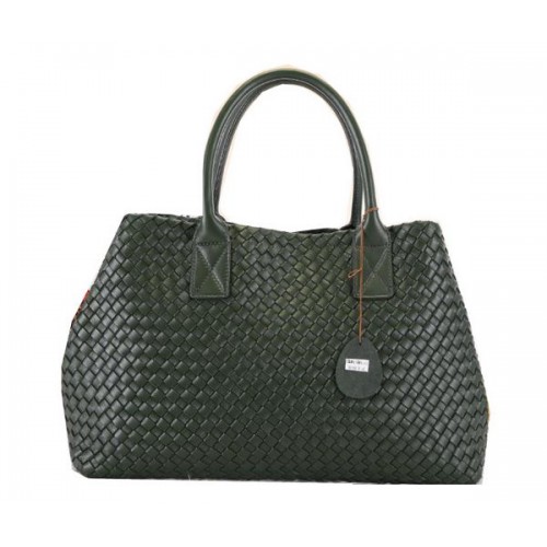 Bottega Veneta Cabat Medium Tote Bags BV5211 Zelená