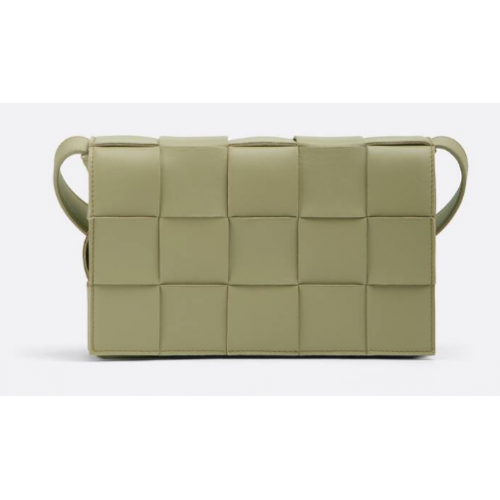 Bottega Veneta Intreccio Kožená Cross-Body taška 578004 Travertin