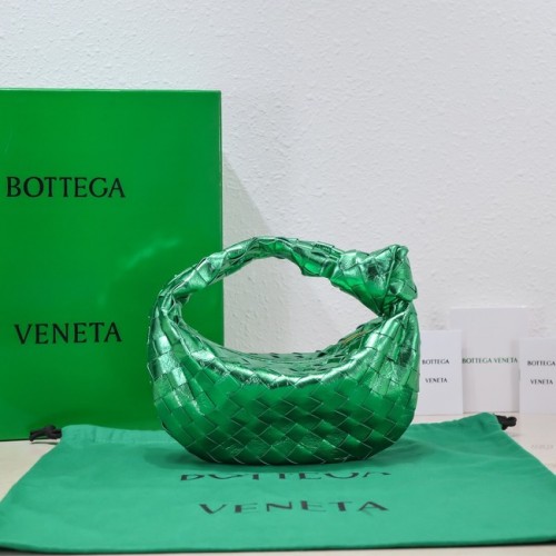 Bottega Veneta Mini intrecciato kožená taška s horní rukojetí 651876 Parakeet