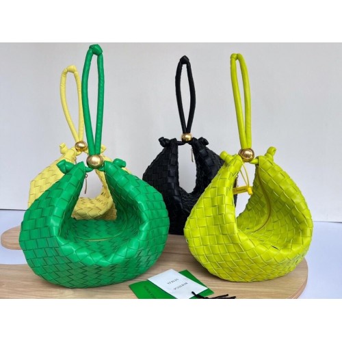 Originální kožená kabelka Bottega Veneta TURN 701024