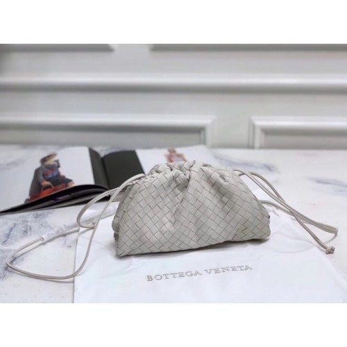 Bottega Veneta Original Leather clutch 59877 bílá