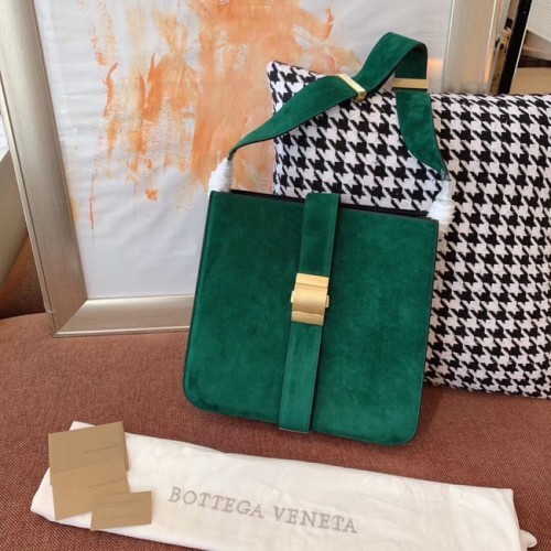 Bottega Veneta Original sametová kůže 578344 zelená