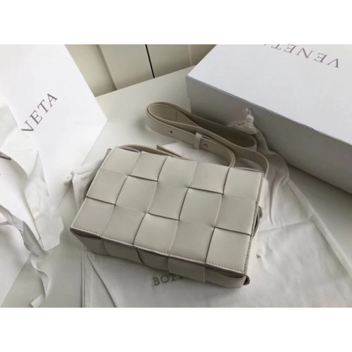 Bottega Veneta Ovčí Tkaná Kabelka Original Leather 578004 Světle Bílá