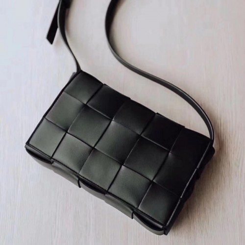 Bottega Veneta Ovčí Tkaná Originální Leather 578004 černá