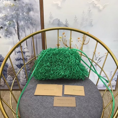 Kabelka přes rameno Bottega Veneta 576227 zelená