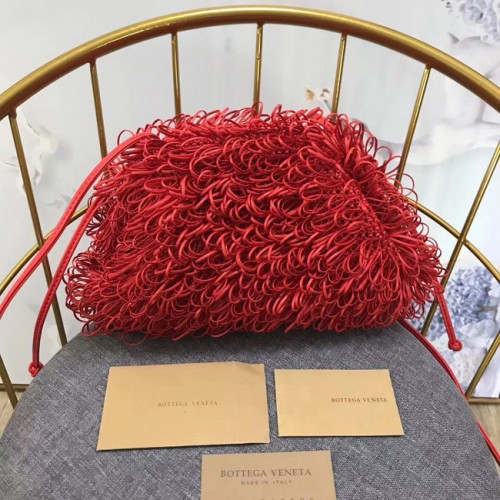 Kabelka přes rameno Bottega Veneta 576227 červená