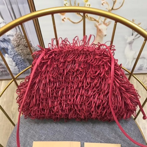 Kabelka přes rameno Bottega Veneta 576227 růžová