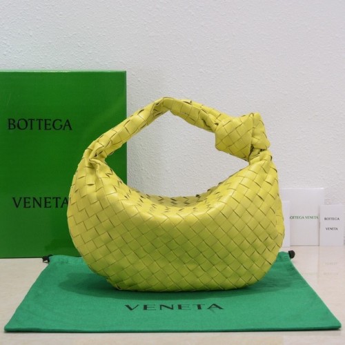 Bottega Veneta Teen Jodie 690225 Třpytivě zelená