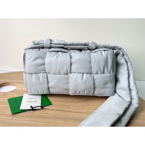 Bottega Veneta Nylon 591977 Světle šedá