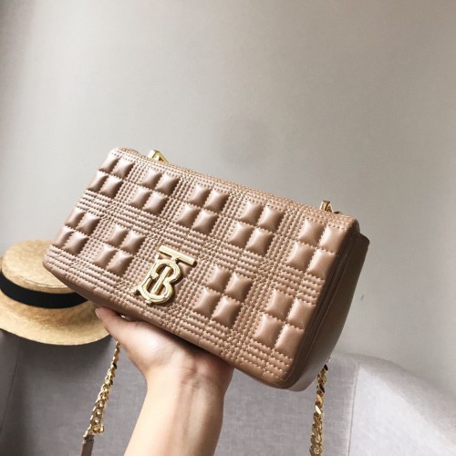 Kožená kabelka přes rameno BurBerry 7462 khaki