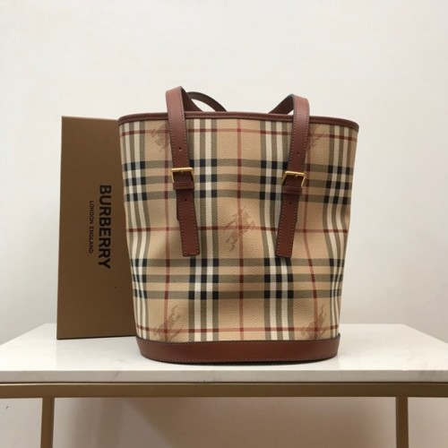Kožená kabelka přes rameno BurBerry 80111 pšeničná