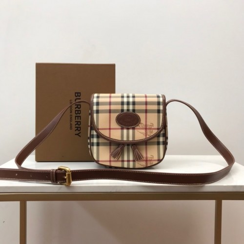 Kožená kabelka přes rameno BurBerry 80113 pšenice