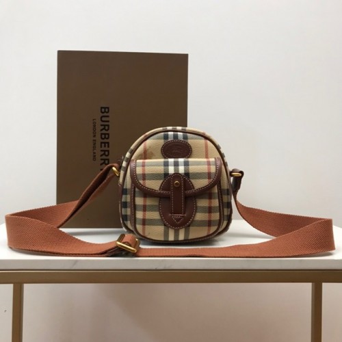 Kožená kabelka přes rameno BurBerry 80115 pšeničná