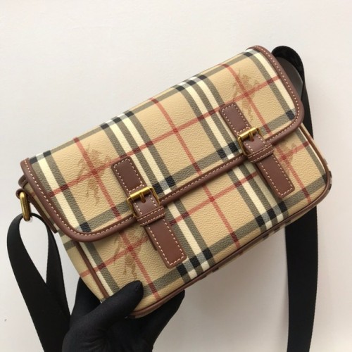 Kožená kabelka přes rameno BurBerry 80119 pšeničná