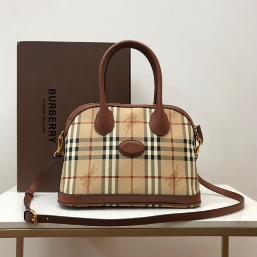 Kožená kabelka přes rameno BurBerry 81125 hnědá
