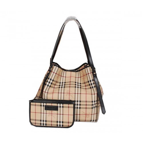 Kabelka BurBerry Original Haymarket Check Tote B8882 černá
