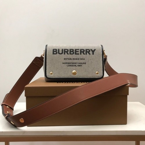 Kabelka přes rameno BurBerry 80266 černá a hnědá