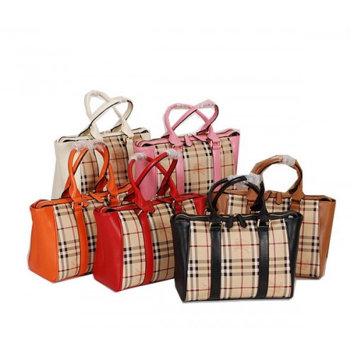 Kabelka BurBerry Tote Bag v kostce Haymarket B3731