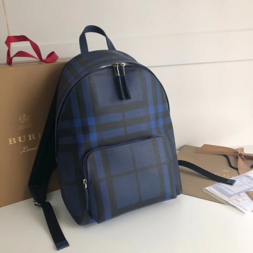 Velký plátěný batoh Burberry BU41003 modrý