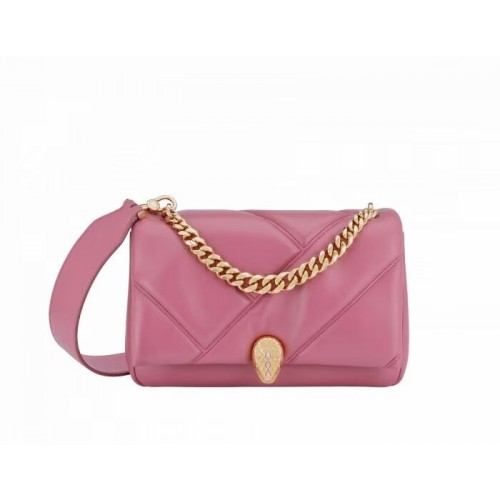 Kožená crossbody kabelka Bvlgari Serpenti Forever B219069 rose