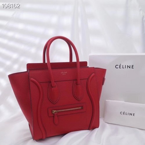Kabelka Celine Micro Luggage z laminované jehněčí kůže 167793-11