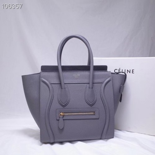 Kabelka Celine Micro Luggage z laminované jehněčí kůže 167793-13