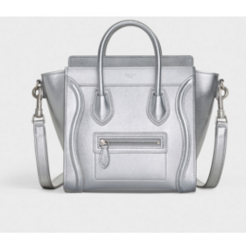 ZAVAZADLOVÁ TAŠKA CELINE NANO Z LAMINOVANÉ JEHNĚČÍ KŮŽE 189243 SILouis VuittonER