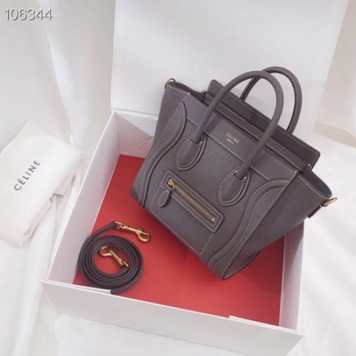 ZAVAZADLOVÁ TAŠKA CELINE NANO Z LAMINOVANÉ JEHNĚČÍ KŮŽE 189244-14