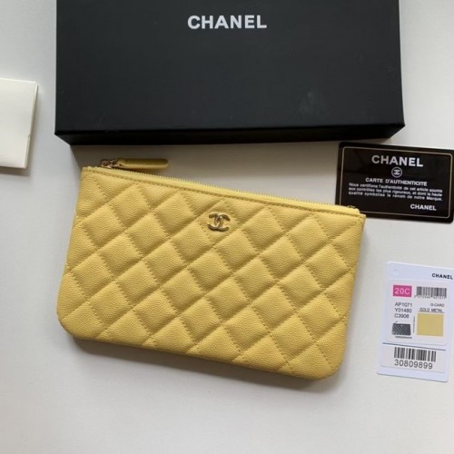 CHANEL 19 Caviar Original Leather Carry on bag AP1060 žlutá