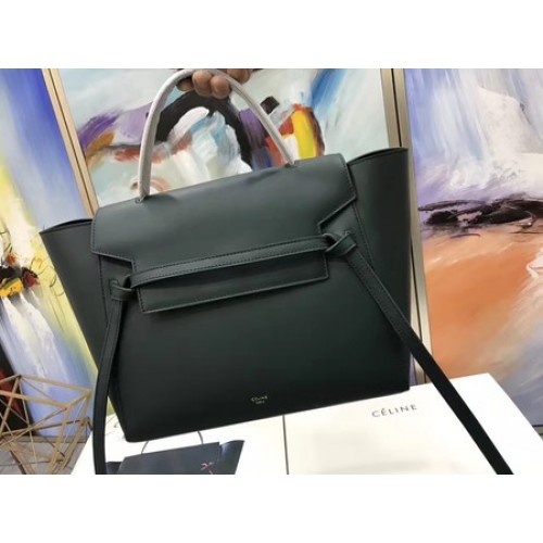 Celine kabelka z hladké kůže C3349 zelená