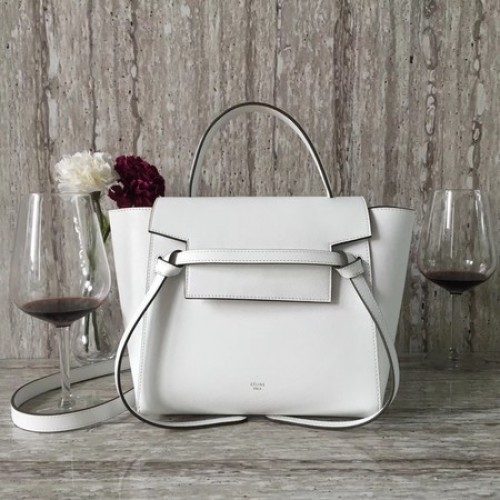 Celine mini kabelka z originální kůže C98310 bílá