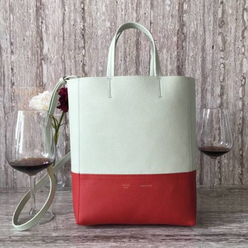 Celine Cabas Phantom kabelky z telecí kůže C2204 šedá a červená