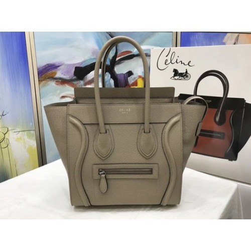 Celine Luggage Micro Tote Bag Original Leather CLY33081M Khaki