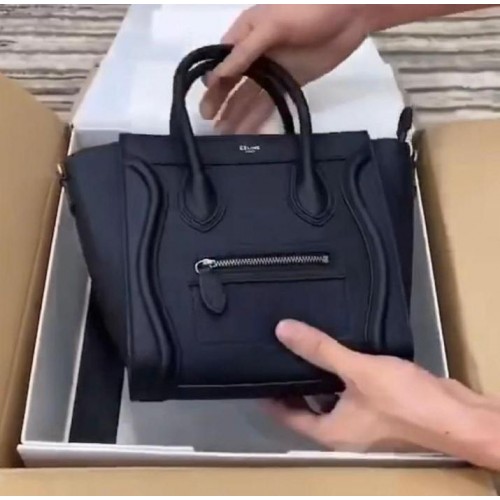 Celine Luggage Original Leather Mini Tote Bag 88022 Černá