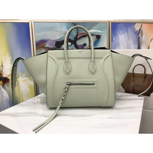 Celine Luggage Phantom Tote Bag Calfskin Leather CT3372 Světle šedá
