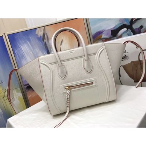 Celine Luggage Phantom Tote Bag Calfskin Leather CT3372 Off White