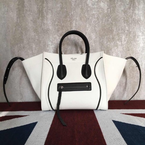 Celine Luggage Phantom Tote Bag CT3372 bílá