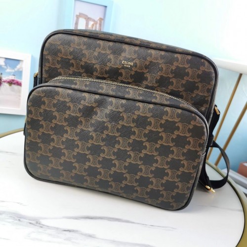 MALÁ FOTOAPARÁTKA CÉLINE Z PLÁTNA TRIOMPHE CL90822 černá