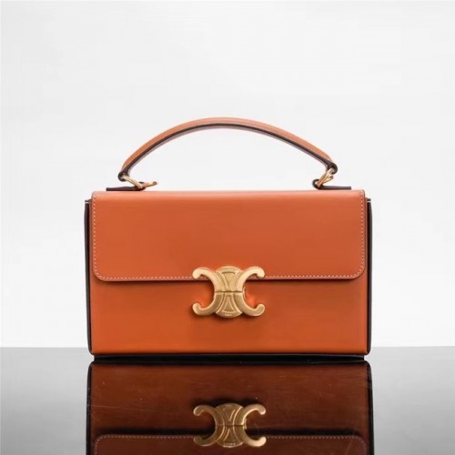 Celine MALÉ KOŽENÉ TRIOMPHY Z HLADKÉ TELECÍ KŮŽE 199992 HNĚDÉ